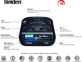 Uniden R3 Extreme Long Range Radar Laser Detector GPS, 360 Degree, DSP, Voice Alert