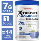 Scivation Xtend Hydrasport Bcaa Powder, Blue Raspberry, 30 Servings, Keto Friendly, Branched Chain Amino Acids, Bcaas