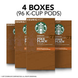 Starbucks Pike Place Roast Medium Roast Single Cup Coffee for Keurig Brewers, 4 boxes of 24 (96 total K-Cup pods)