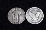 1923-1930 U.S. Standing Liberty Silver Quarter Dollar, (1-Coin) Strong Full Date (1/4) VG and better