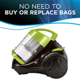Bissell Zing Canister, 2156A Bagless Vacuum, Green