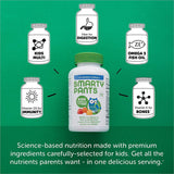 SmartyPants Kids Formula & Fiber Daily Gummy Vitamins: Gluten Free, Multivitamin & Omega 3 Fish Oil (DHA/EPA), Fiber, Methyl B12, Vitamin D3