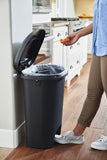 Rubbermaid NEW 2019 VERSION Step-On Lid Trash Can for Home, Kitchen, and Bathroom Garbage, 13 Gallon, Black