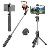Selfie Stick, Extendable Selfie Stick Tripod with Detachable Wireless Remote and Tripod Stand Selfie Stick