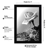 Americanflat 12x18 Poster Frame, Black