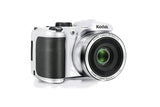 Kodak PIXPRO Astro Zoom AZ252-WH 16MP Digital Camera with 25X Optical Zoom and 3" LCD (White) & SanDisk 32GB Grey/Black (SDSDUNC-032G-GN6IN)