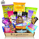 Healthy VEGAN Snacks Care Package: Plant-based, Non-GMO, Vegan Jerky, Snack Bars, Protein Cookies, Crispy Fruit, Nuts, Healthy Gift Basket