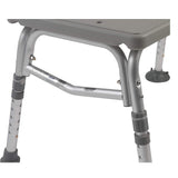 Drive Medical Plastic Tub Transfer Bench with Adjustable Backrest (color may vary)