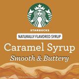 Starbucks Naturally Flavored Coffee Syrup Variety Pack, 2 Vanilla, 1 Hazelnut, 1 Caramel (4 Bottles Total)