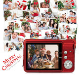 HD Mini Digital Cameras,Point and Shoot Digital Cameras for Kids Teenagers Beginners-Travel,Camping,Outdoors,School (Red 1)