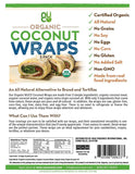 NUCO DUO Certified Organic, All Natural, Vegan Non-GMO, Kosher Raw Veggie NUCO Coconut Wraps