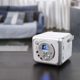 Jensen CD-555 White/Silver CD Bluetooth Boombox Portable Bluetooth Music System