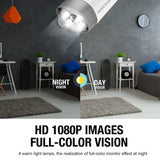 Outdoor Security Camera, Wireless IP66 Waterproof 1080p IP Cam 2.4G Night Vision Surveillance System with 4 Lamps, Two-Way Audio, Motion Detection