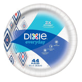 Dixie Everyday Paper Plates,10 1/16" Plate, 220 Count, Amazon Exclusive Design, 5 Packs of 44 Plates, Dinner Size Printed Disposable Plates