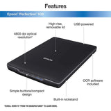 Epson Perfection V39 Color Photo & Document Scanner with scan-to-cloud & 4800 optical resolution