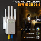 SETEK WiFi Range Extender Signal Booster to 2500 FT, 300 MBPS Wireless Internet Amplifier - Covers 15 Devices