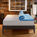 Sleep Innovations Gel Memory Foam 4-inch Dual Layer Mattress Topper