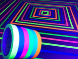 GreyParrot Tape UV Blacklight Reactive, (6 Pack), (6 Colors), 33ft Per Roll, Fluorescent Cloth Tape