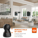 Security Camera WiFi IP Camera - KAMTRON HD Home Wireless Baby/Pet Camera with Cloud Storage Two-Way Audio Motion Detection Night Vision ,Black