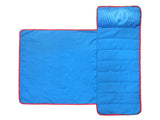 Marvel Super Heroes Kids/Toddler/Children’s Nap Mat with Built in Pillow and Blanket Featuring Avengers - Captain America, Hulk, Iron Man