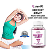 Havasu Nutrition Elderberry Gummies - Supports Immune System Health - Made with Premium Plant-Based Pectin - NO Gelatin, NO Fructose Corn Syrup