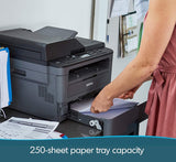 Brother Monochrome Laser Printer, Compact Multifunction Printer and Copier, DCPL2550DW, Amazon Dash Replenishment Enabled, Black