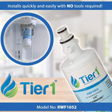 Tier1 Replacement for LG LT700P ADQ36006101, ADQ36006102, Kenmore 46-9690, and LT120F Water and Air Filter Combo 3 Pack
