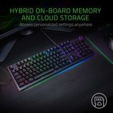 Razer Huntsman Elite Gaming Keyboard: Opto-Mechanical Key Switches - Instant Actuation - Chroma RGB Lighting - Magnetic Plush Wrist Rest- Matte Black