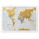 Scratch The World Travel Map – Scratch Off World Map Poster – Most Detailed Cartography