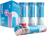 Nuun Sport: Electrolyte-Rich Sports Drink Tablets, Juice Box Mixed Flavor Pack, Box of 4 Tubes (40 servings), Sports Drink for Replenishment