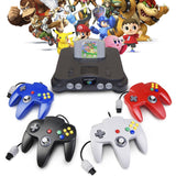 2 Pack N64 Controller, iNNEXT Classic Wired N64 64-bit Game pad Joystick for Ultra 64 Video Game Console N64 System Mario Kart (Black)