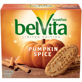 belVita Breakfast Biscuits, Limited Edition Pumpkin Spice Flavor, 30 Packs (4 Biscuits Per Pack)