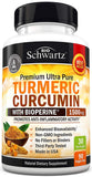 Turmeric Curcumin with Bioperine 1500mg. Highest Potency Available. Premium Pain Relief & Joint Support with 95% Standardized Curcuminoids