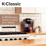 Keurig K-Classic Coffee Maker, Single Serve K-Cup Pod Coffee Brewer, 6 To 10 Oz. Brew Sizes, Black