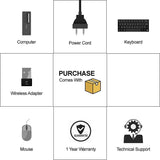 2018 HP Flagship Pro Desktop Computer Core I5 Upto 3.6GHz,8GB,512GB SSD,WiFi,DVD,DP,VGA,USB 3.0,Windows 10 Pro 64 Bit-Multi Language