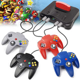2 Pack N64 Controller, iNNEXT Classic Wired N64 64-bit Game pad Joystick for Ultra 64 Video Game Console N64 System Mario Kart (Black)