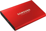 Samsung T5 Portable SSD - 500GB - Metallic Red - USB 3.1 External SSD (MU-PA500R/WW)