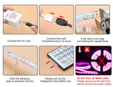 LED Strip Light Waterproof 16.4ft RGB SMD 5050 LED Rope Lighting Color Changing Full Kit