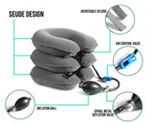 Cervical Neck Traction Device and Collar Brace by BRANFIT,Inflatable and Adjustable USA Designed Neck Support&Stretcher is Ideal for Spine Alignment