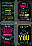 10 Motivational Posters for Classroom & Office Decorations | Inspirational Quote Wall Art