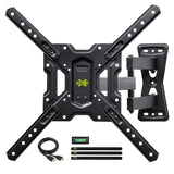 USX MOUNT Full Motion Swivel Articulating Tilt TV Wall Mount Bracket for 26-55" LED, OLED, 4K TVs-Fit
