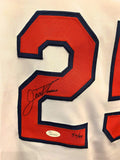 Jim Thome Cleveland Indians Signed Autograph Custom White Jersey Limited