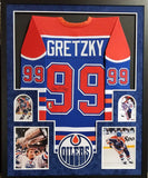 Wayne Gretzky Edmonton Oilers Autograph Signed Custom Framed Jersey