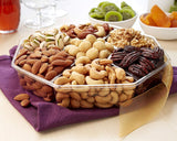 Holiday Nuts Gift Basket - Gourmet Food Gifts Prime Delivery - Christmas, Mothers & Father's Day Fruit Nut Gift Box, Assortment Tray - Birthday