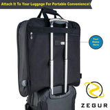 ZEGUR Suit Carry On Garment Bag for Travel & Business Trips With Shoulder Strap (Black)
