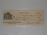 Ty Cobb Autographed 1930 Personal Check - Slabbed with JSA Letter of Authenticity