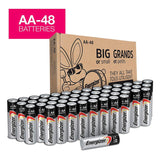 Energizer AA Batteries (48Count), Double A Max Alkaline Battery – Packaging May Vary