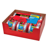 Scotch Heavy Duty Shipping Packaging Tape, 6 Rolls with Dispenser, Clear, 1.88 inches x 800 inches, 1.5 inch Core, Great for Packing (142-6)