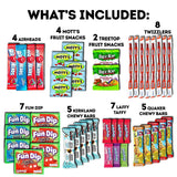 CraveBox Care Package (60 Count) Snacks Cookies Bars Chips Candy Ultimate Variety Gift Box Pack Assortment Basket Bundle Mixed Bulk Sampler Treats