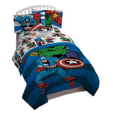 Jay Franco Marvel Comics Avengers Good Guys 4 Piece Twin Bed Set,
